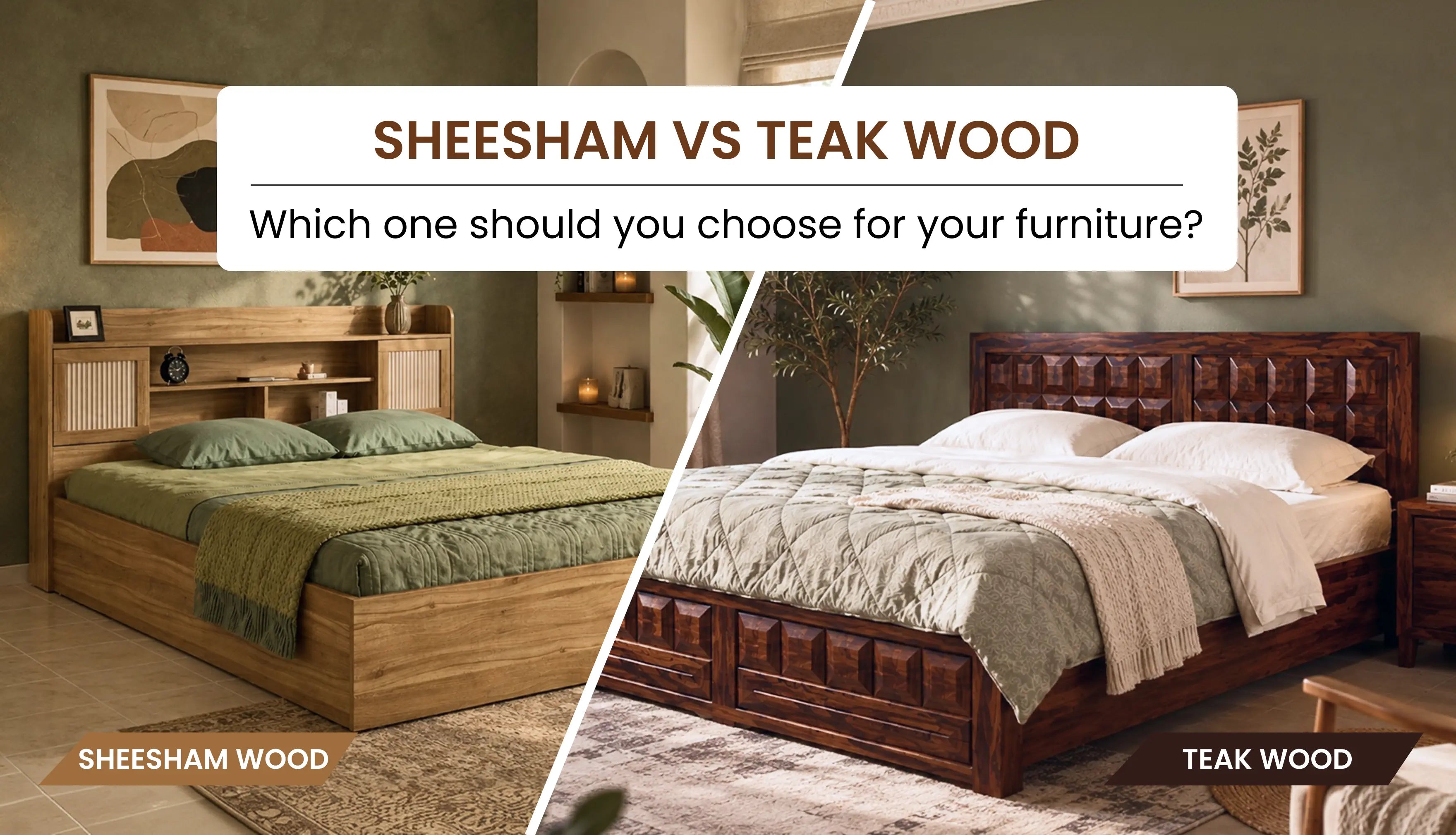 Sheesham vs Teak Wood: Which One Should You Choose for Your Furniture?