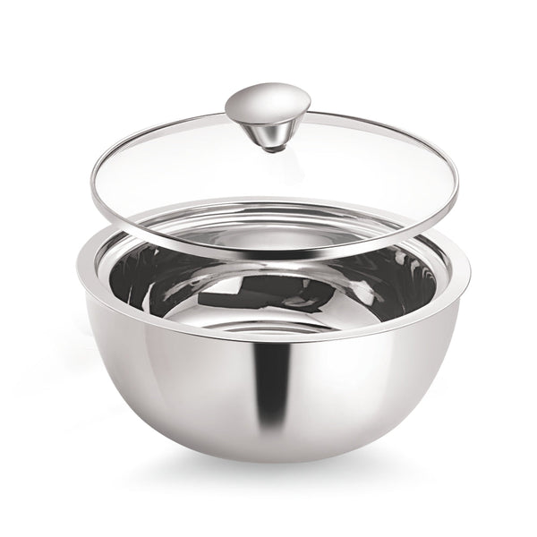Borosil Stainless Steel Curry Server 1500ml