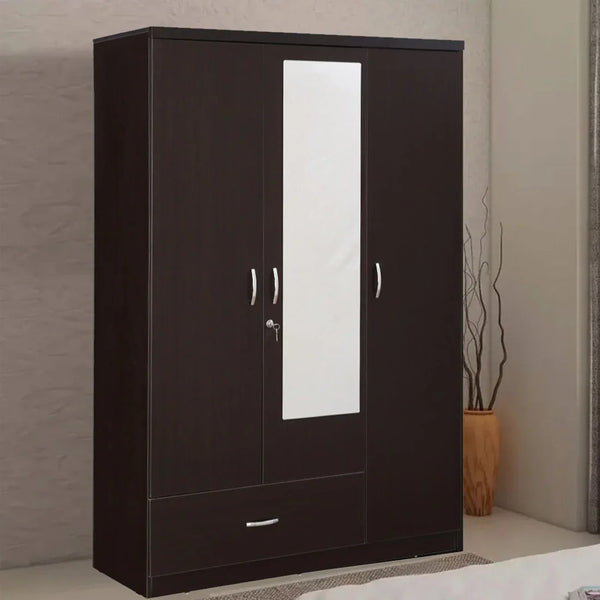 Utsav Three Door Wardrobe with Mirror - HomeTown