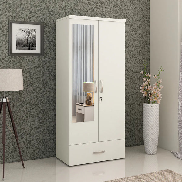 Utsav Two Door Wardrobe with Mirror - HomeTown