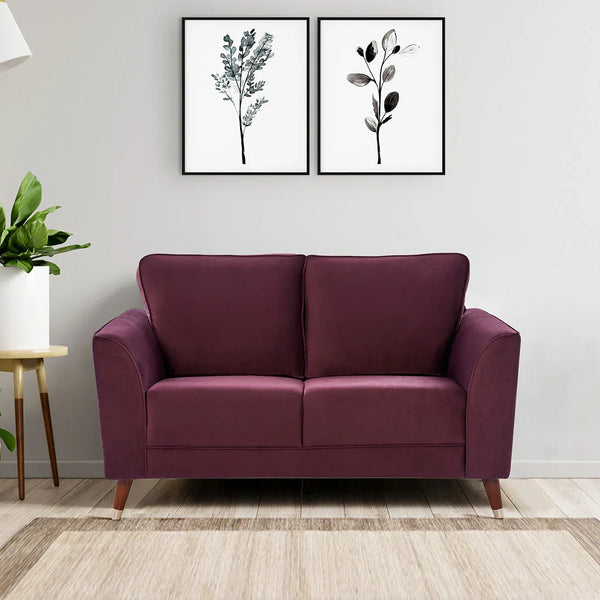 Magnific Velvet Two Seater Sofa - HomeTown