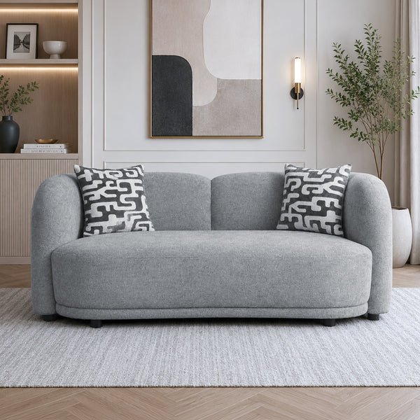Elowen Fabric 2 Seater Sofa Steel Grey