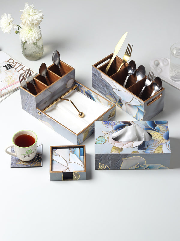 De Massion Azure Whisper Coaster Set of 6