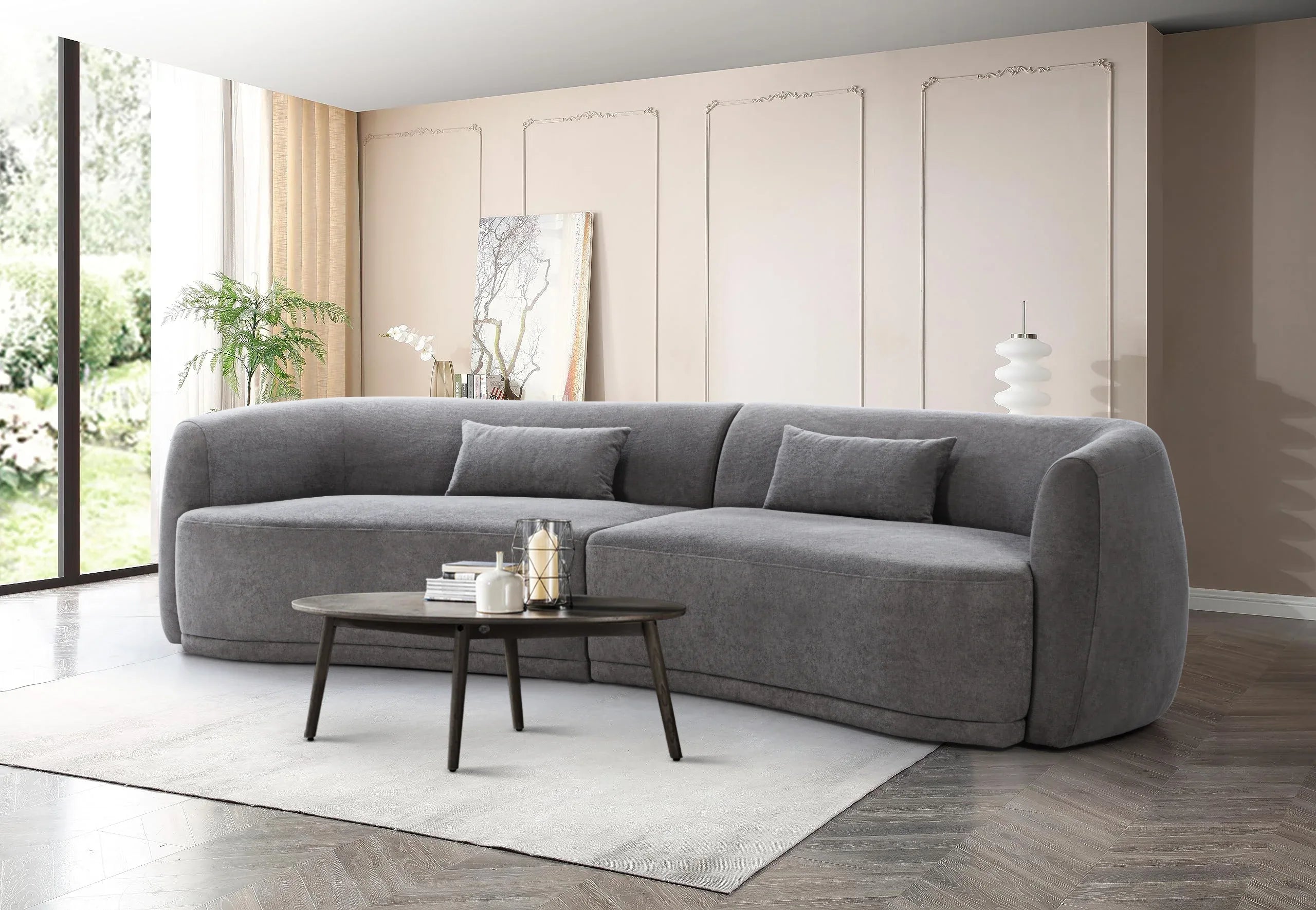 Miami Seater Sofa in Grey Colour