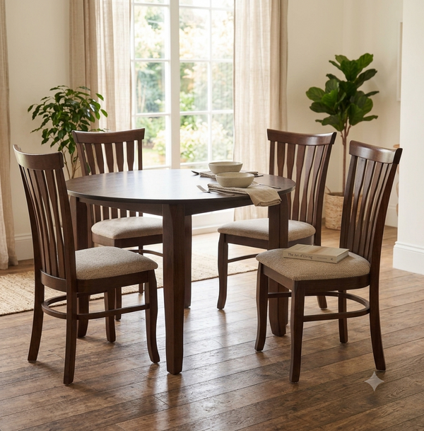 Cardiff Elite 4 Seater Round Dining Set