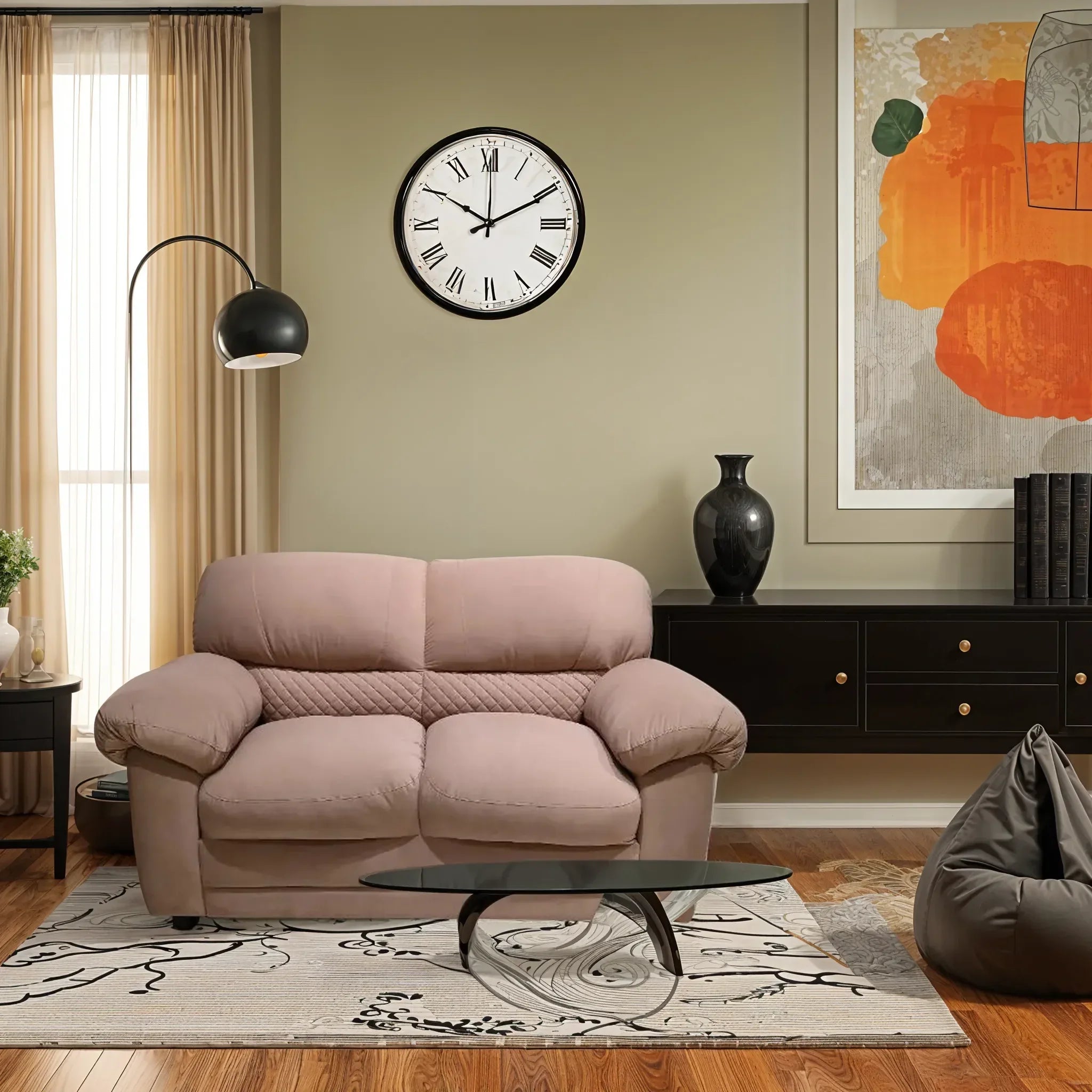 Hercules Seater Sofa in Beige Color – HomeTown
