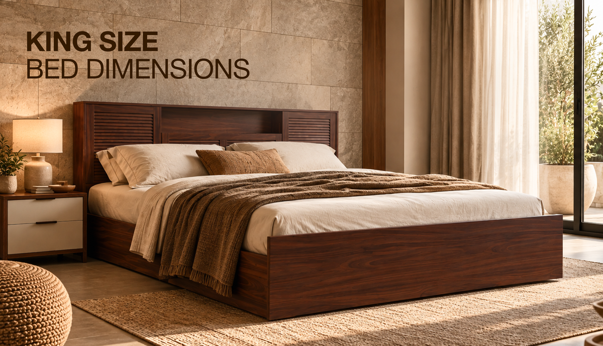 King Size Bed Dimensions in India: Measurements, Room Size & Buying Guide