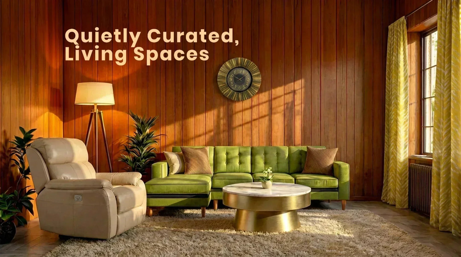 Designing Living Rooms By Making Mismatched Furniture Look Curated