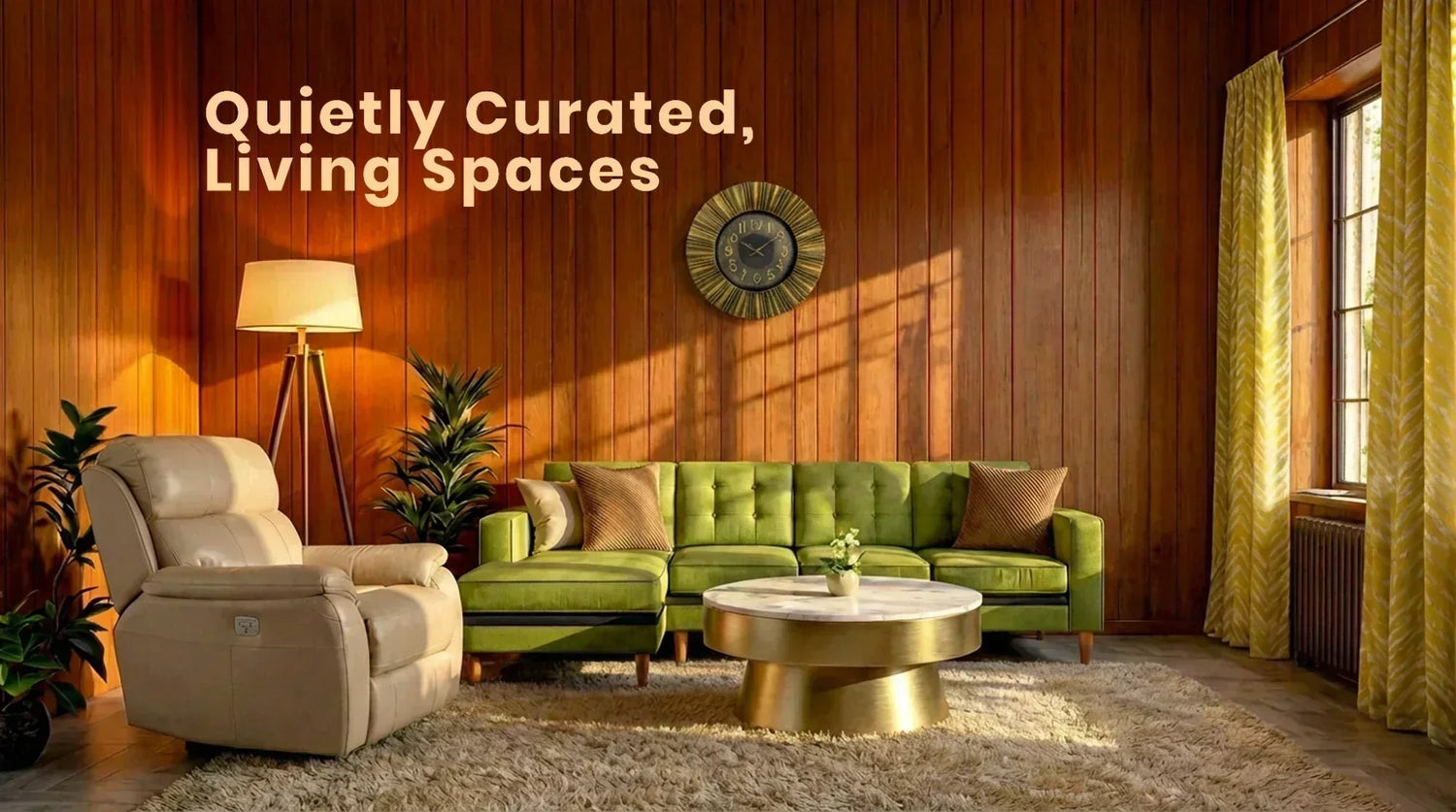 Designing Living Rooms By Making Mismatched Furniture Look Curated