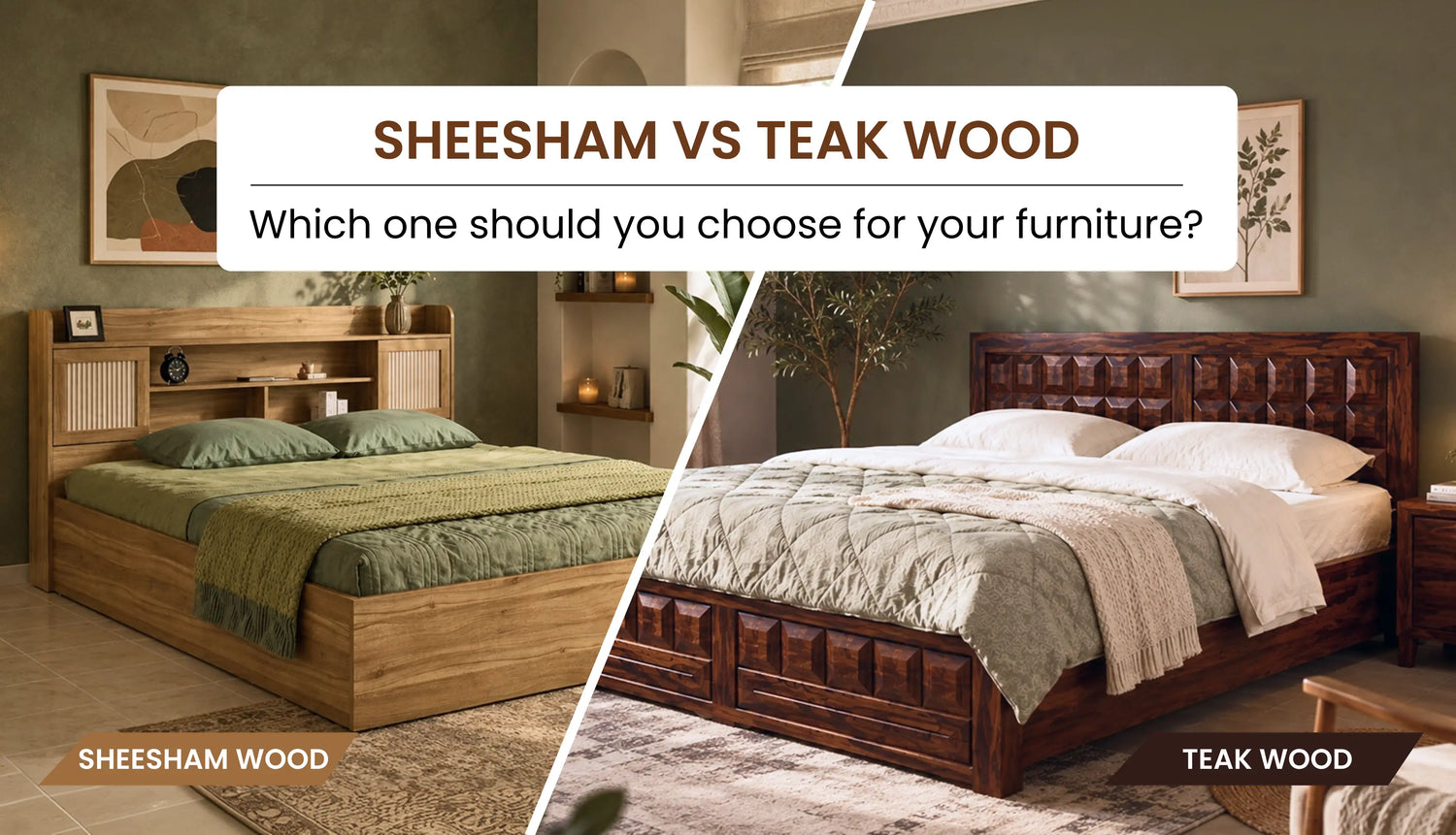 Sheesham vs Teak Wood: Which One Should You Choose for Your Furniture?