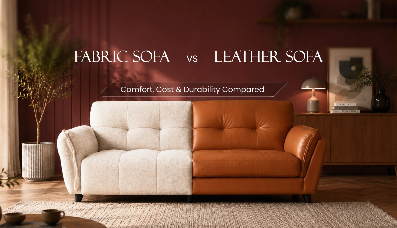 fabric vs leather sofa - Featured Image