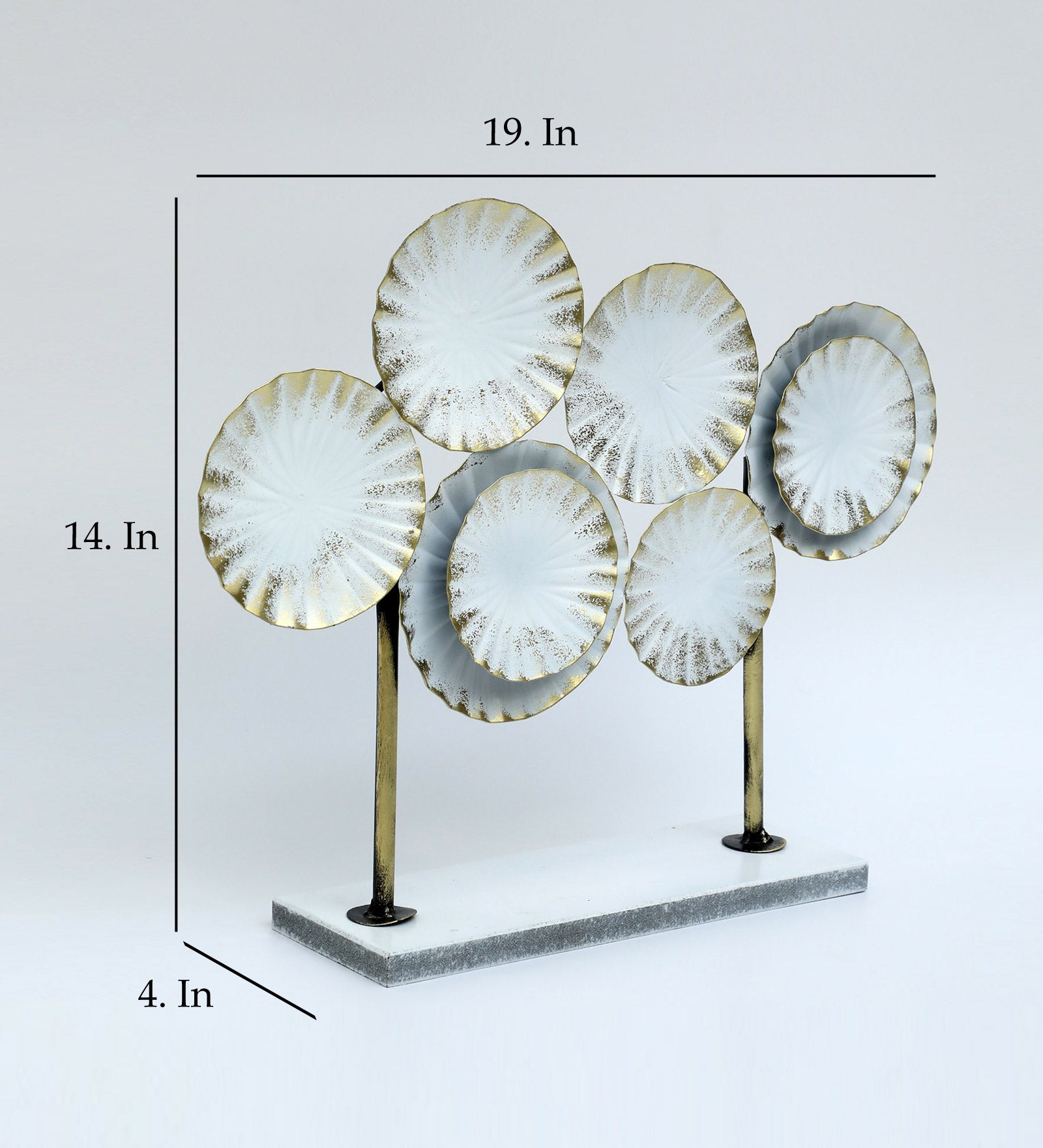 Vedas Yara Abstract Metal Table Décor - Contemporary Home Decor Piece