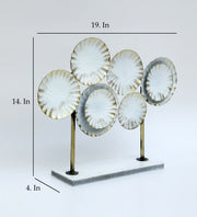 Vedas Yara Abstract Metal Table Décor - Contemporary Home Decor Piece