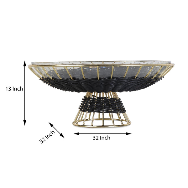 De Massion Elowen Regent Large Bowl Gold dimensions