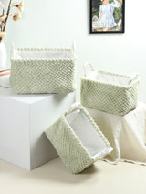 De Massion Warm Whirl Mint Green Basket Set of 3