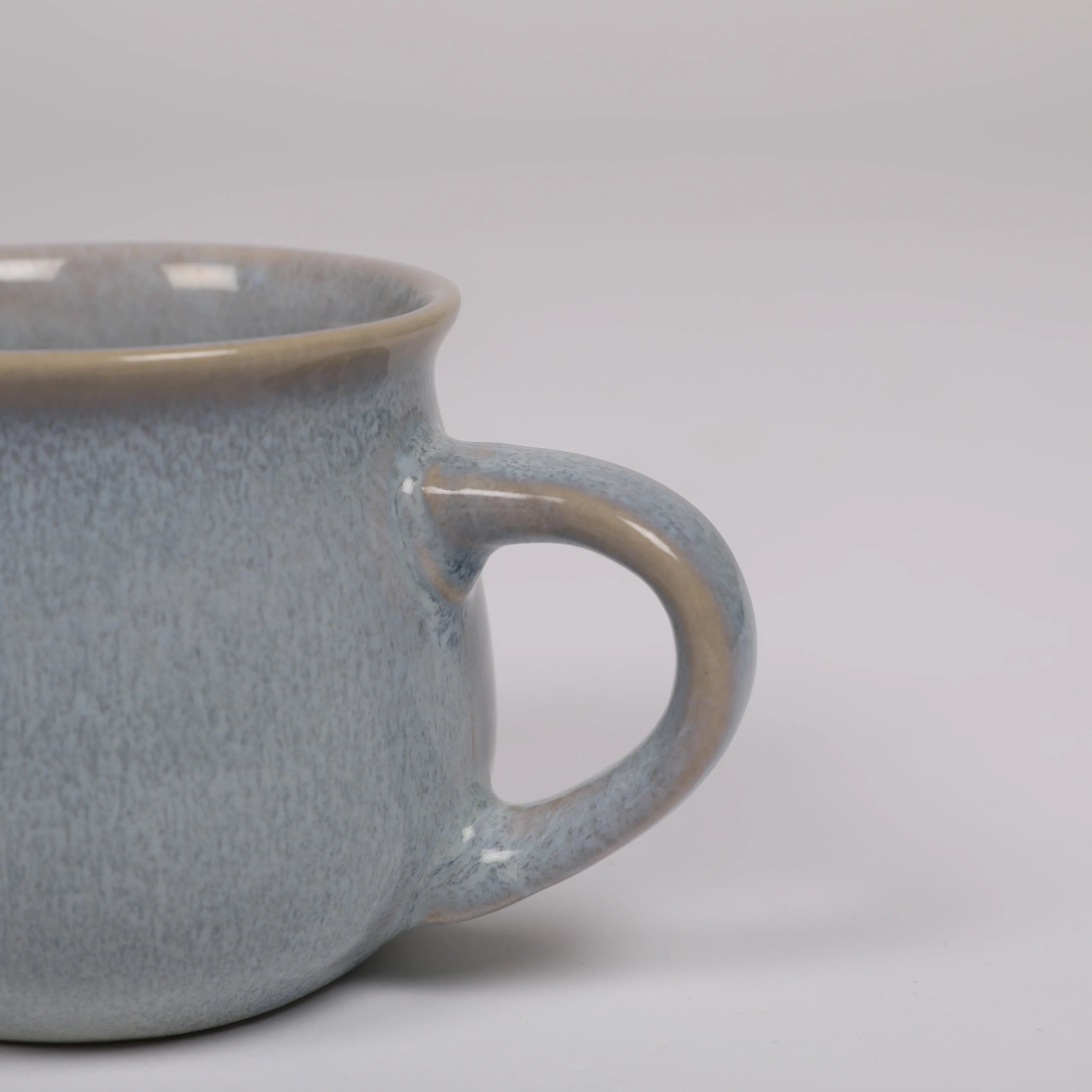 Living Essence Stoneware Mug Blue 240ml Set of 2Pcs - HomeTown