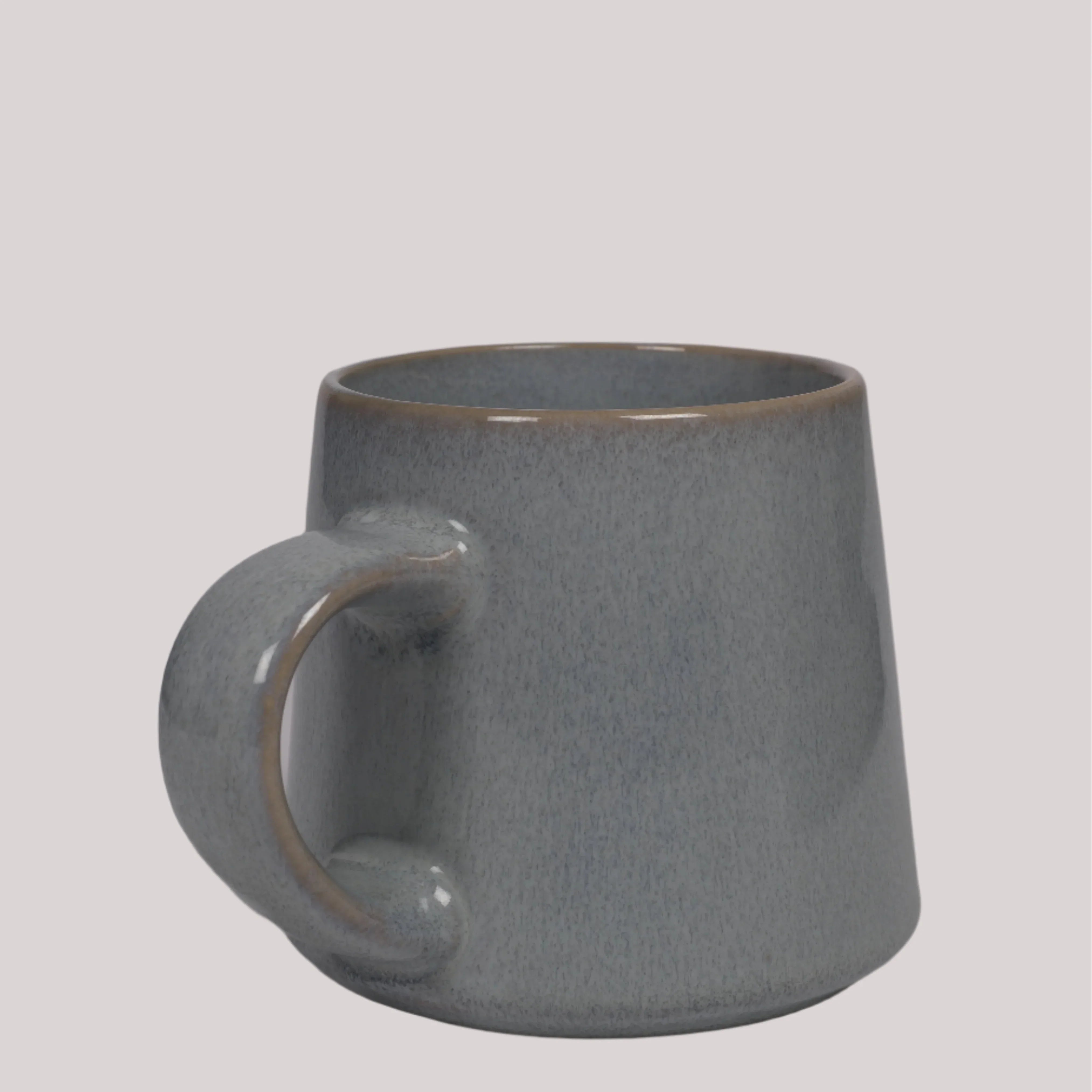 Living Essence Stoneware Mug Blue 450ml Set of 2Pcs - HomeTown