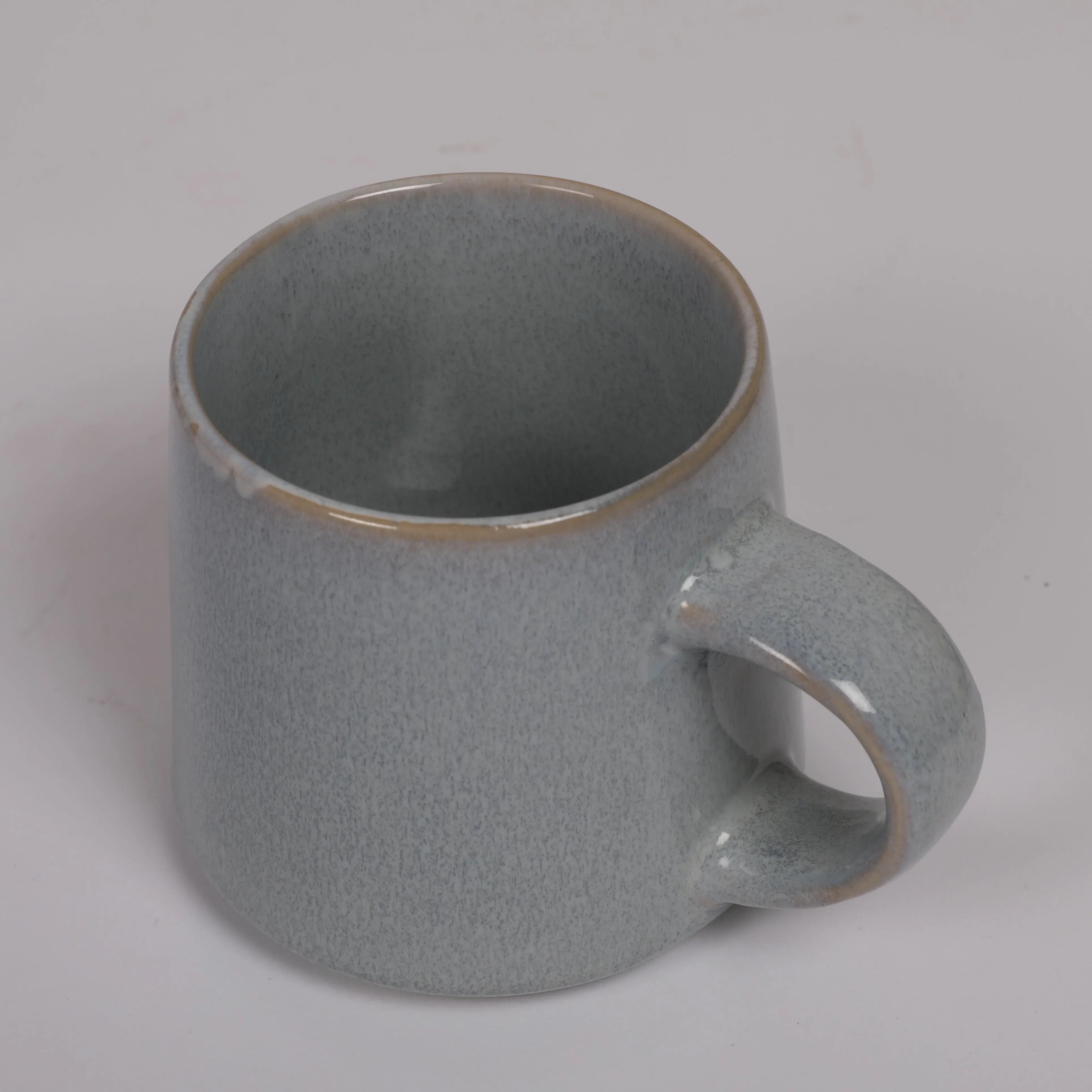 Living Essence Stoneware Mug Blue 450ml Set of 2Pcs - HomeTown