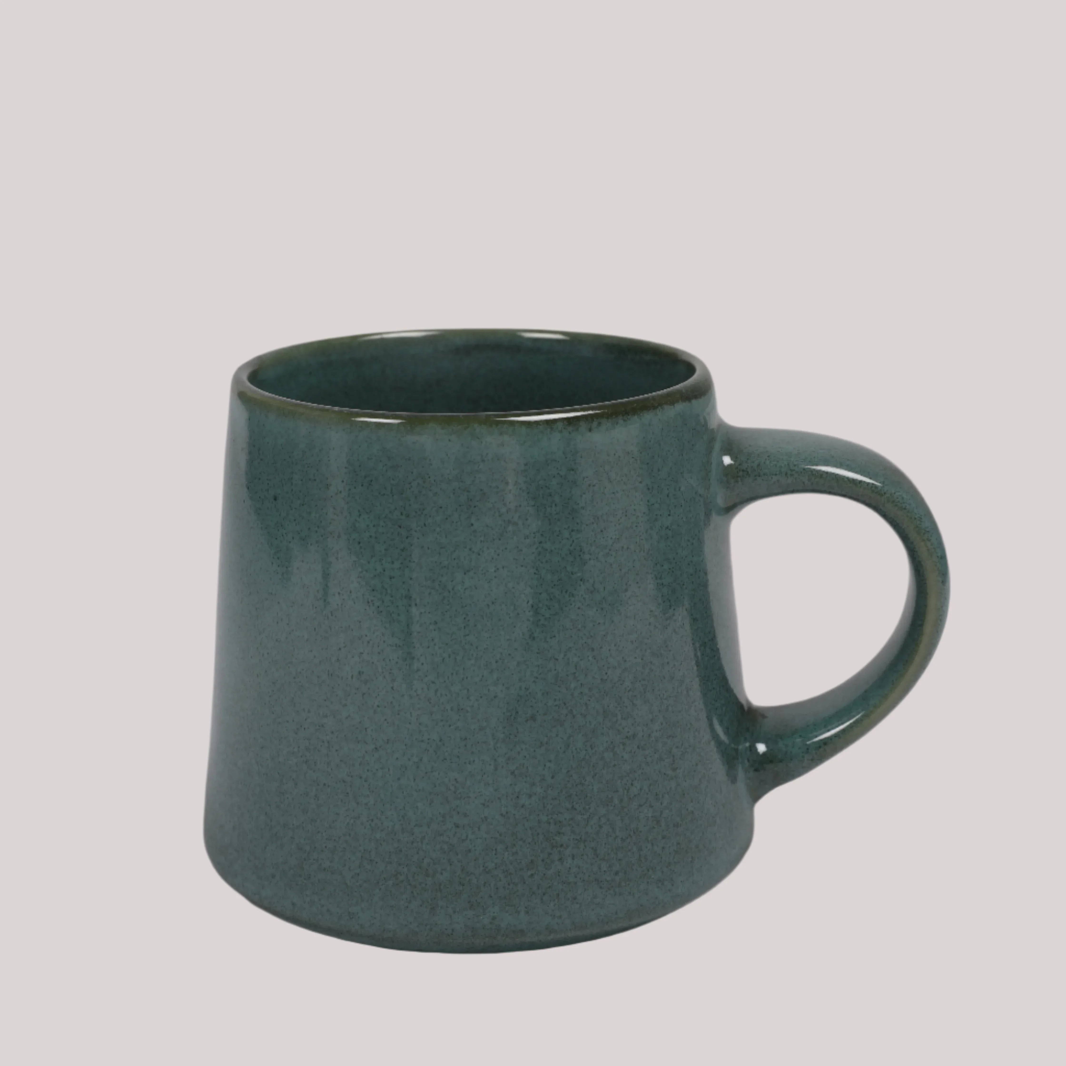 Living Essence Stoneware Mug Green 450ml Set of 2Pcs - HomeTown