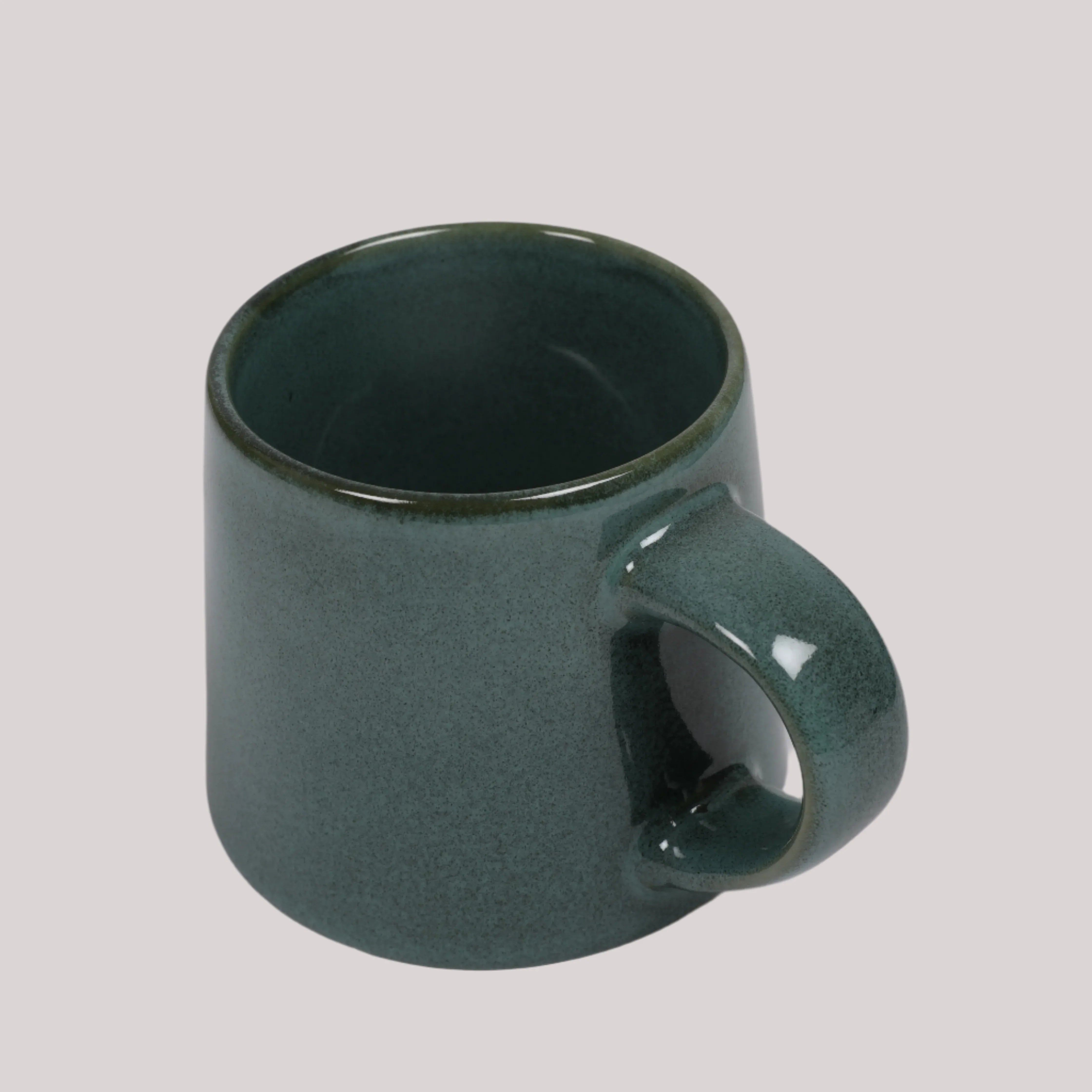 Living Essence Stoneware Mug Green 450ml Set of 2Pcs - HomeTown