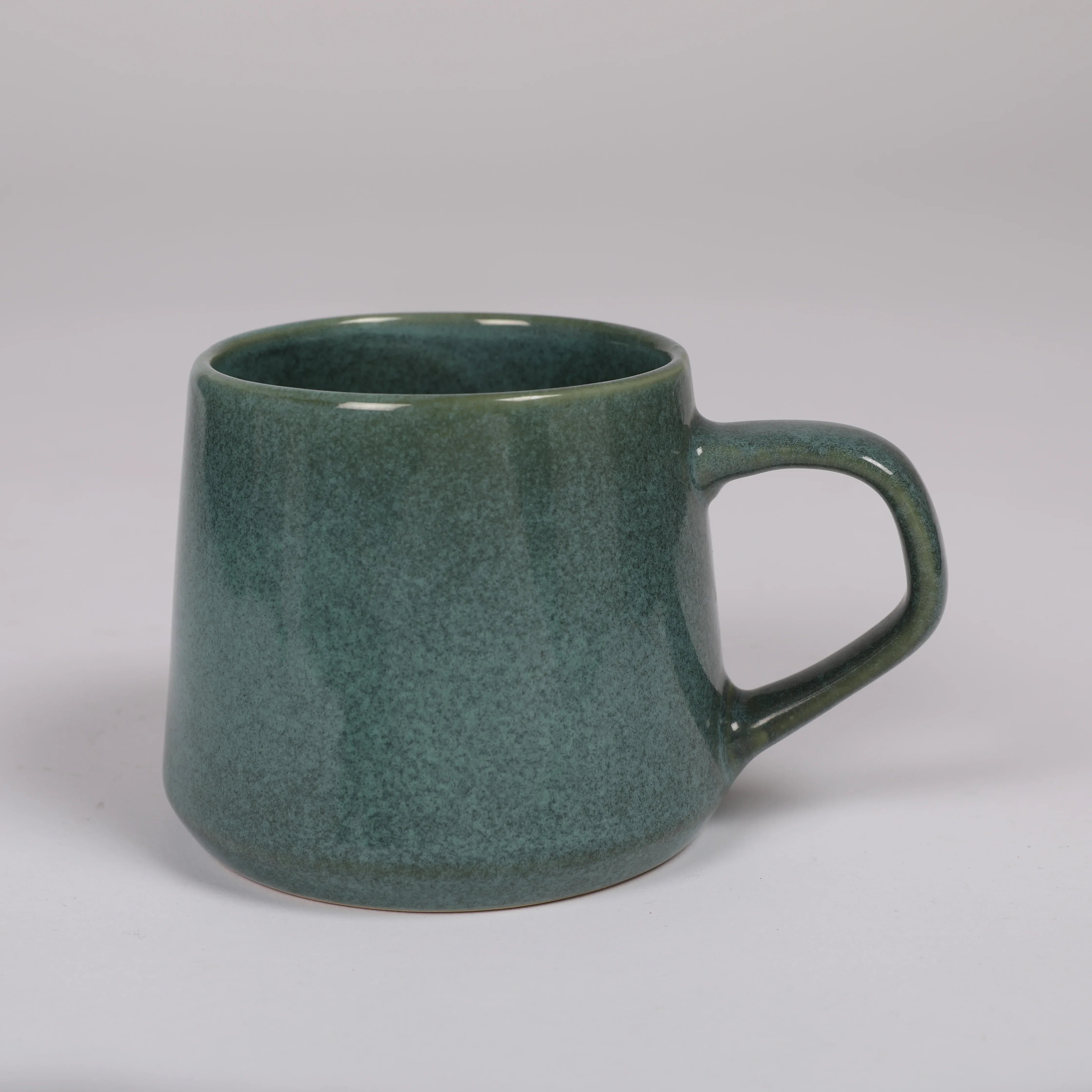Living Essence Stoneware Mug Green 330ml Set of 2Pcs - HomeTown