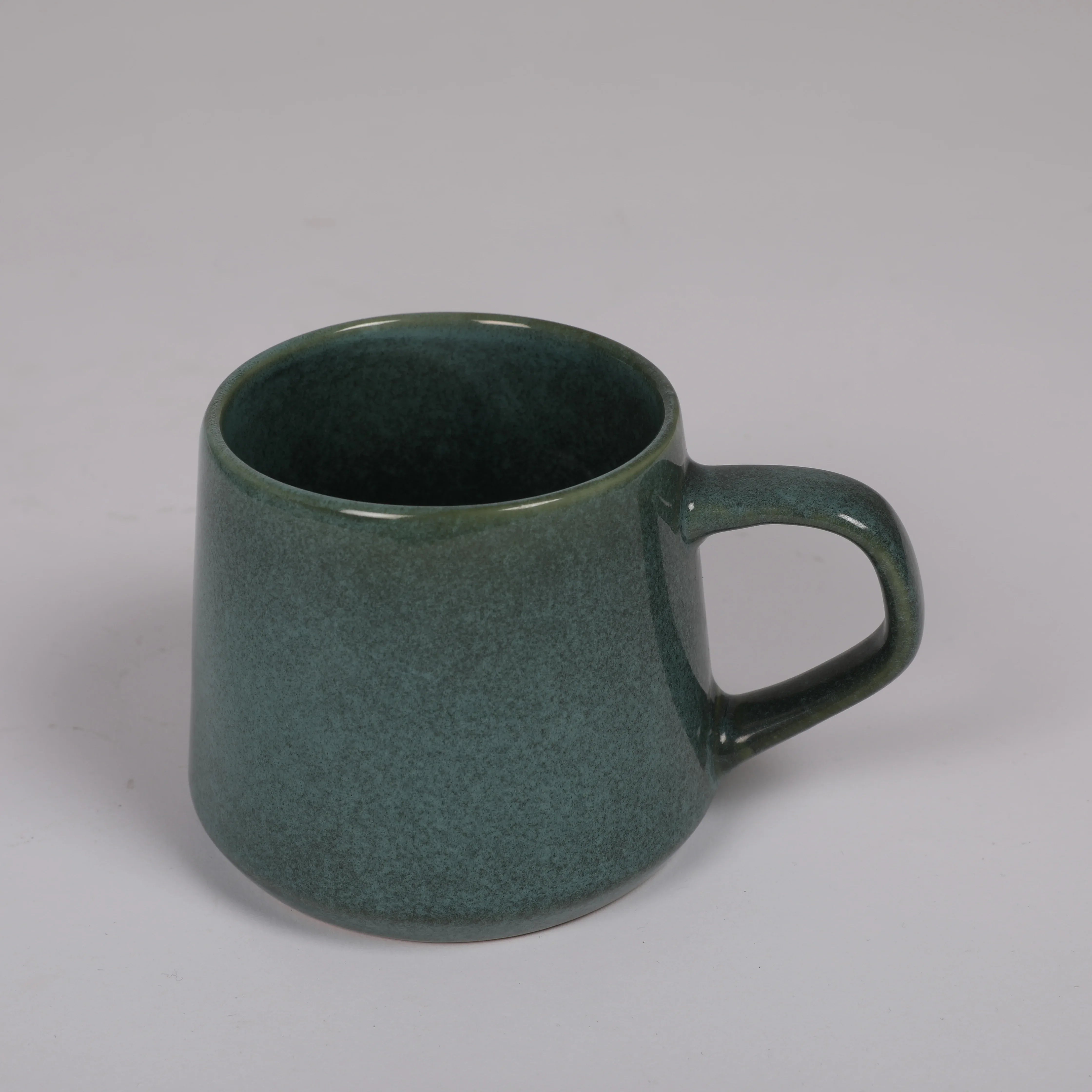 Living Essence Stoneware Mug Green 330ml Set of 2Pcs - HomeTown