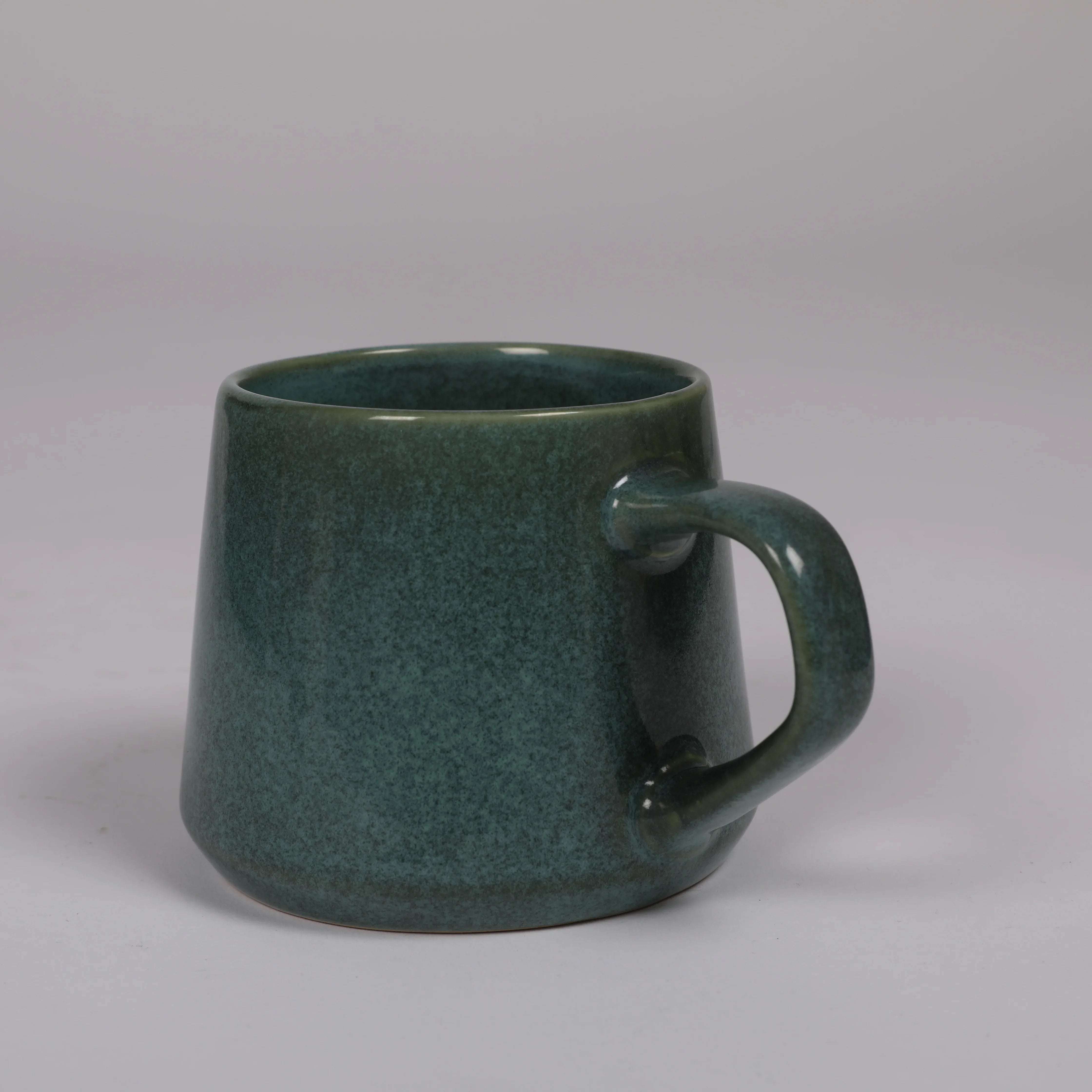 Living Essence Stoneware Mug Green 330ml Set of 2Pcs - HomeTown