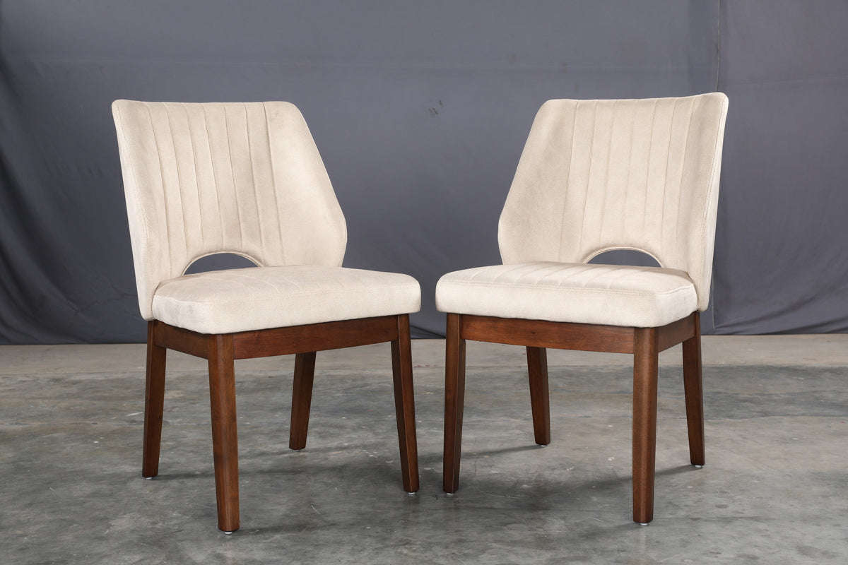 Atlas Dining Chair Set of 2 Creamy