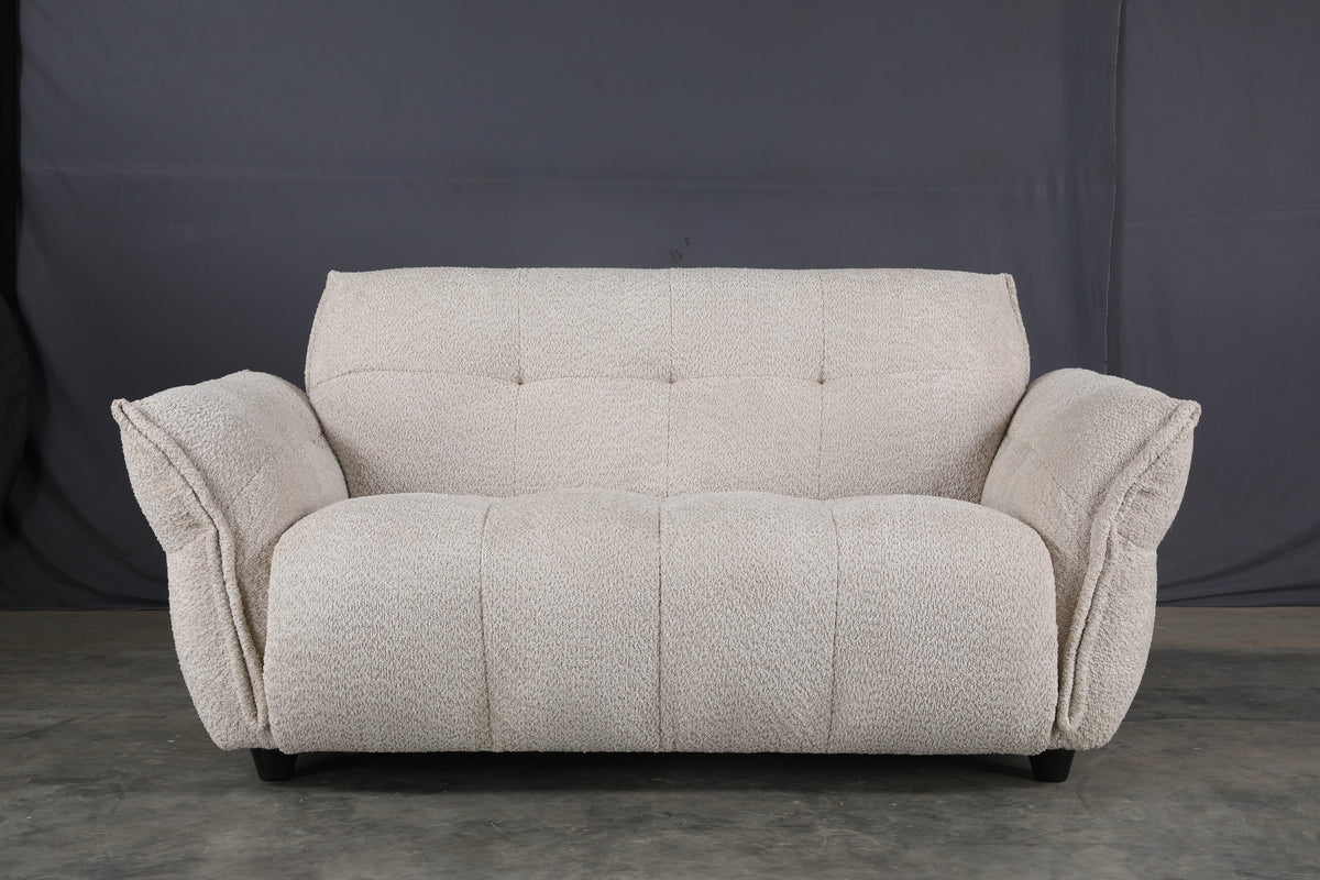 Hazal Fabric 2 Seater Sofa Beige