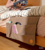 Beige Kangaroo Canvas Bed Pocket