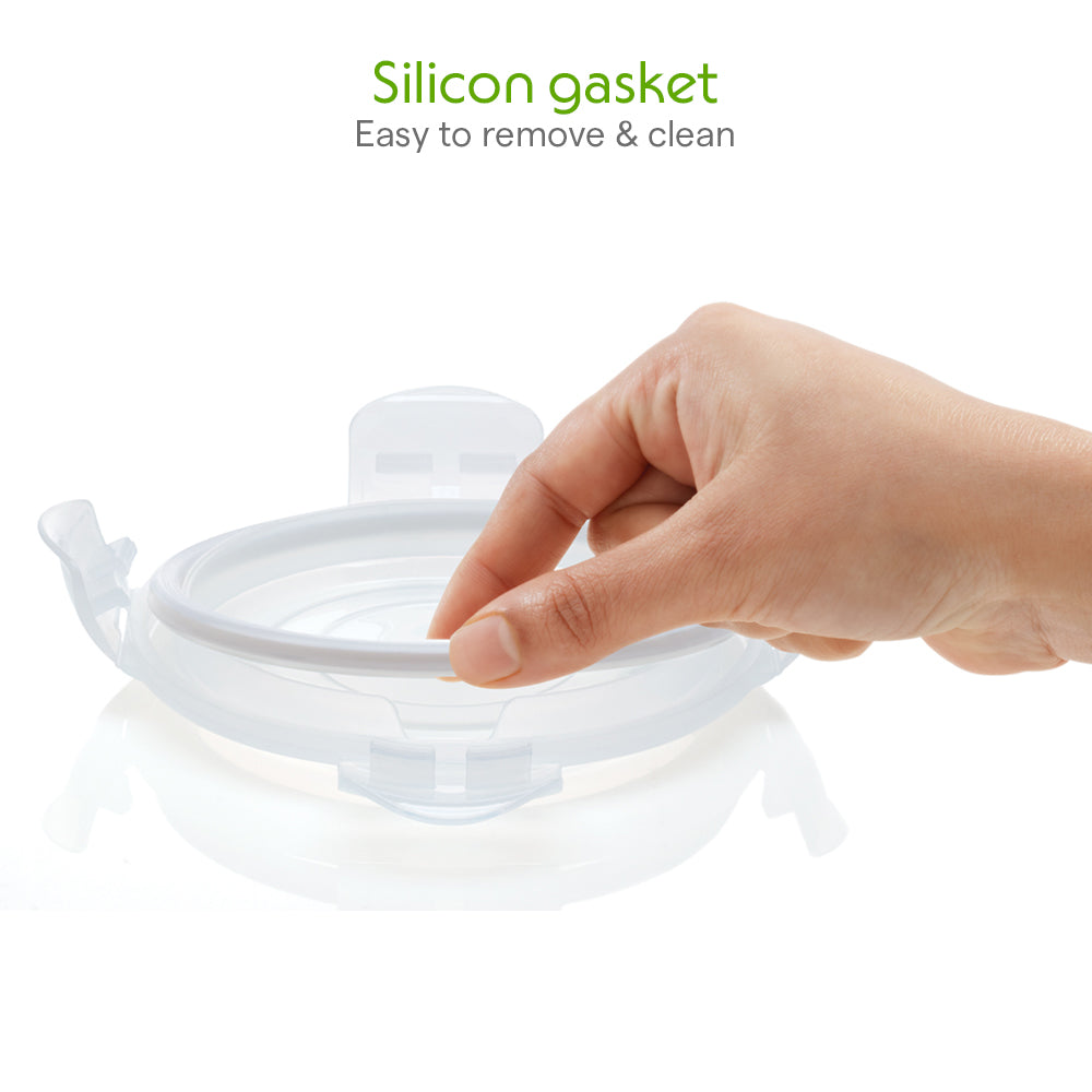 BOROSIL ROUND CONTAINER WITH LID-400ML