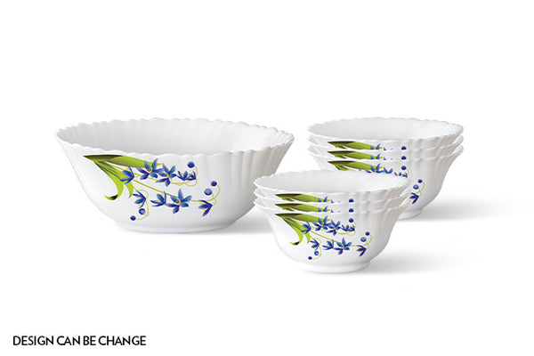 Borosil Larah 7pcs Large Pudding Set dimensions