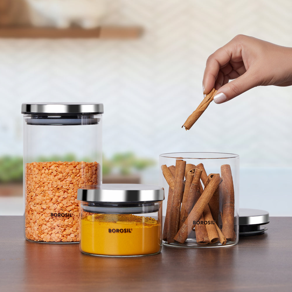 BOROSIL GLASS CLASSIC JAR 600 ML