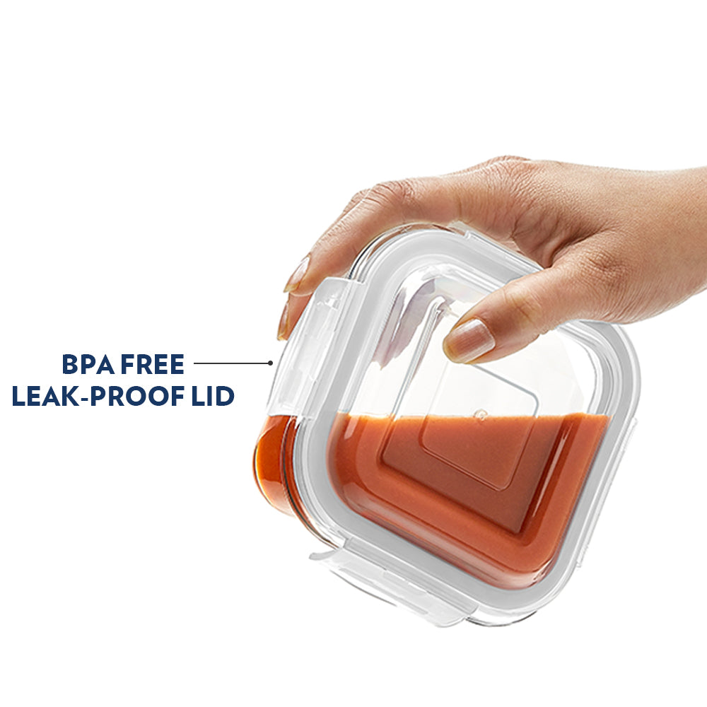 BOROSIL KLIP N STORE SQUARE CONTAINER 800ML