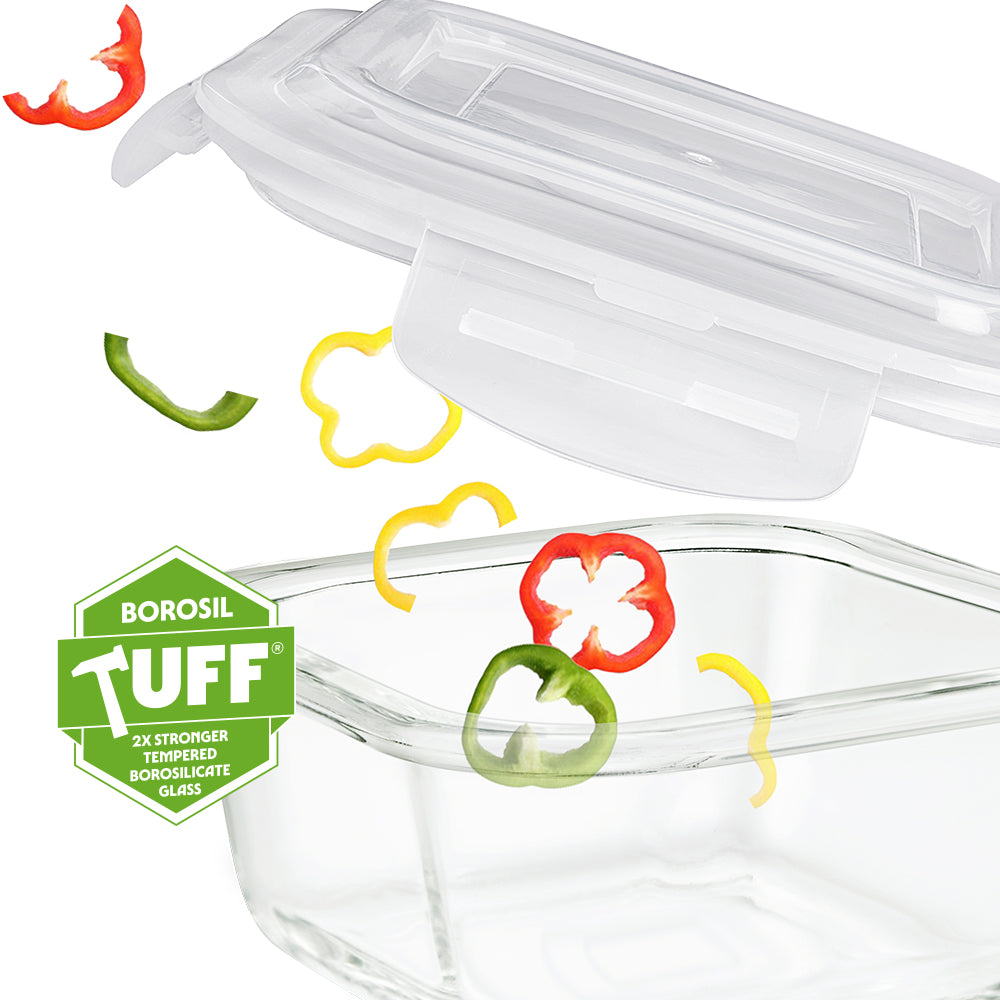 BOROSIL KLIP N STORE SQUARE CONTAINER 800ML