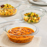 Borosil Round Casserole Set of 2pcs (700ml + 1500ml)