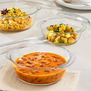 Borosil Round Casserole Set of 2pcs (700ml + 1500ml)