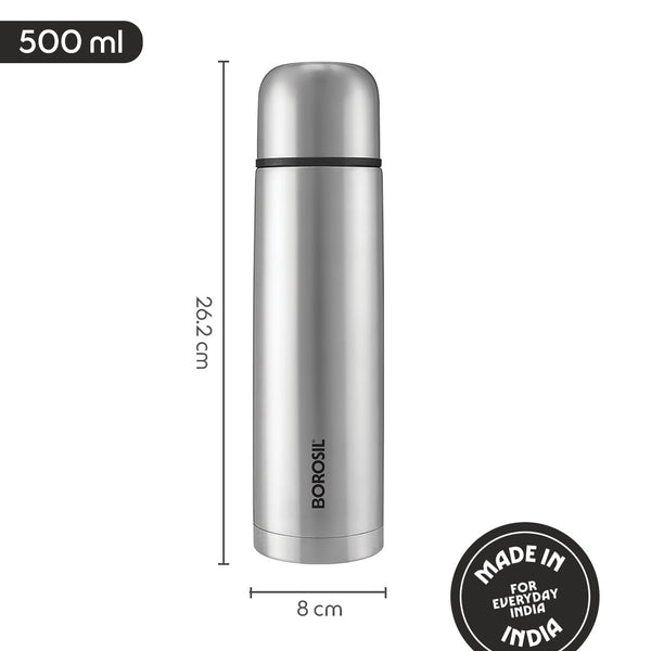 Borosil Hydra Thermo 500ml dimensions