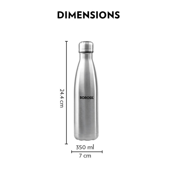 Borosil Hydra Bolt 500ml dimensions