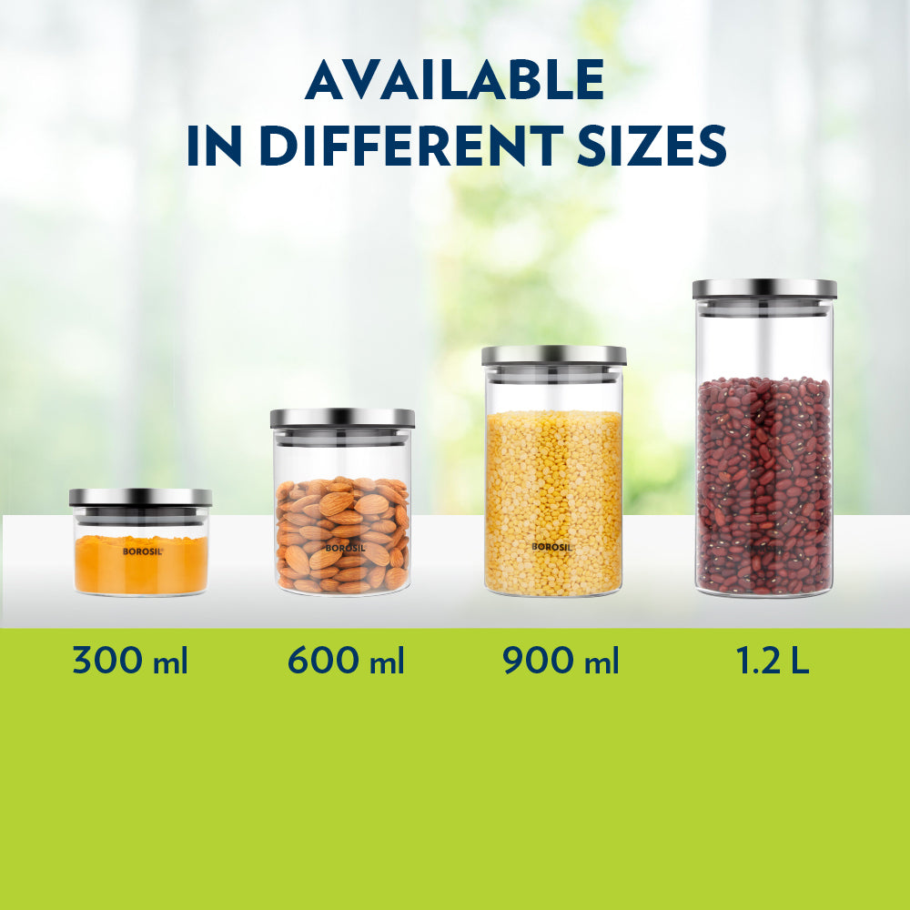 BOROSIL GLASS CLASSIC JAR 300 ML