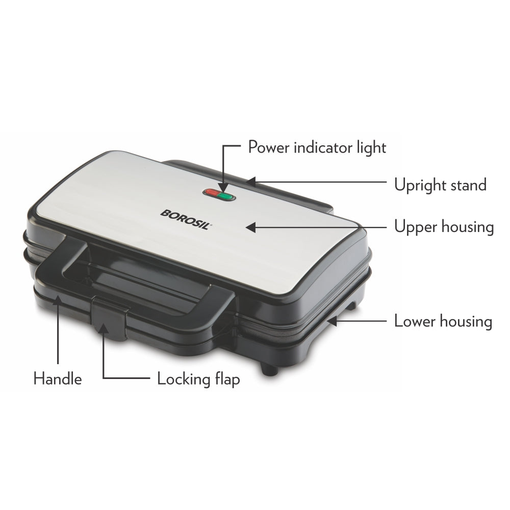 BOROSIL NEO WAFFLE MAKER 1000 WATT