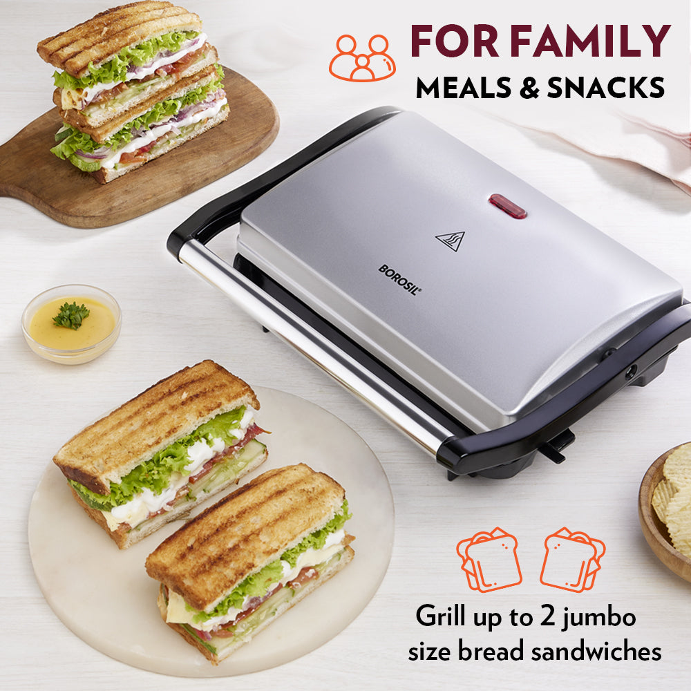 BOROSIL SANDWICH MAKER 700 WATT