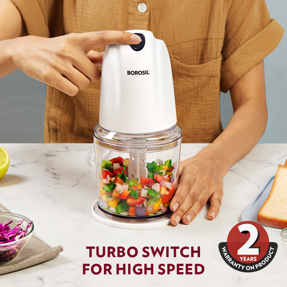 BOROSIL CHEFDELITE 260 WATT CHOPPER WHITE