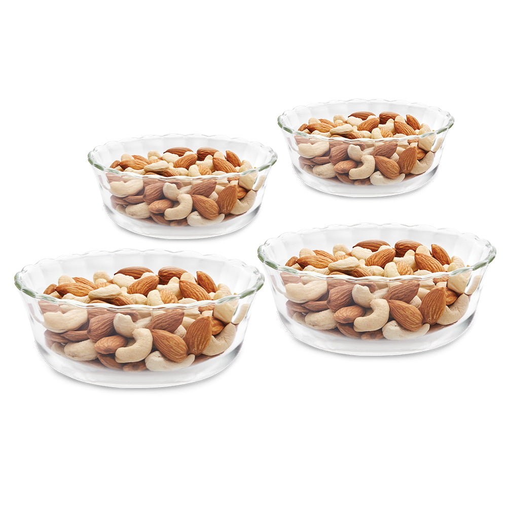 Borosil Set of 4 Microwavable Designer Bowl