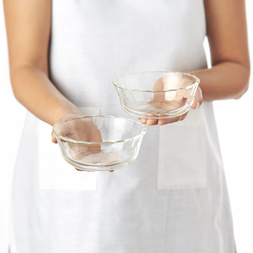BOROSIL SET OF 4 MICROWAVABLE DESIGNER BOWL