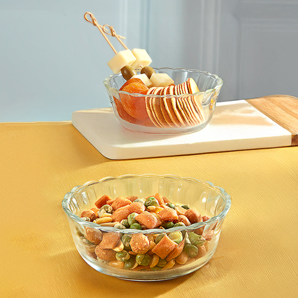 Borosil Set of 4 Microwavable Designer Bowl
