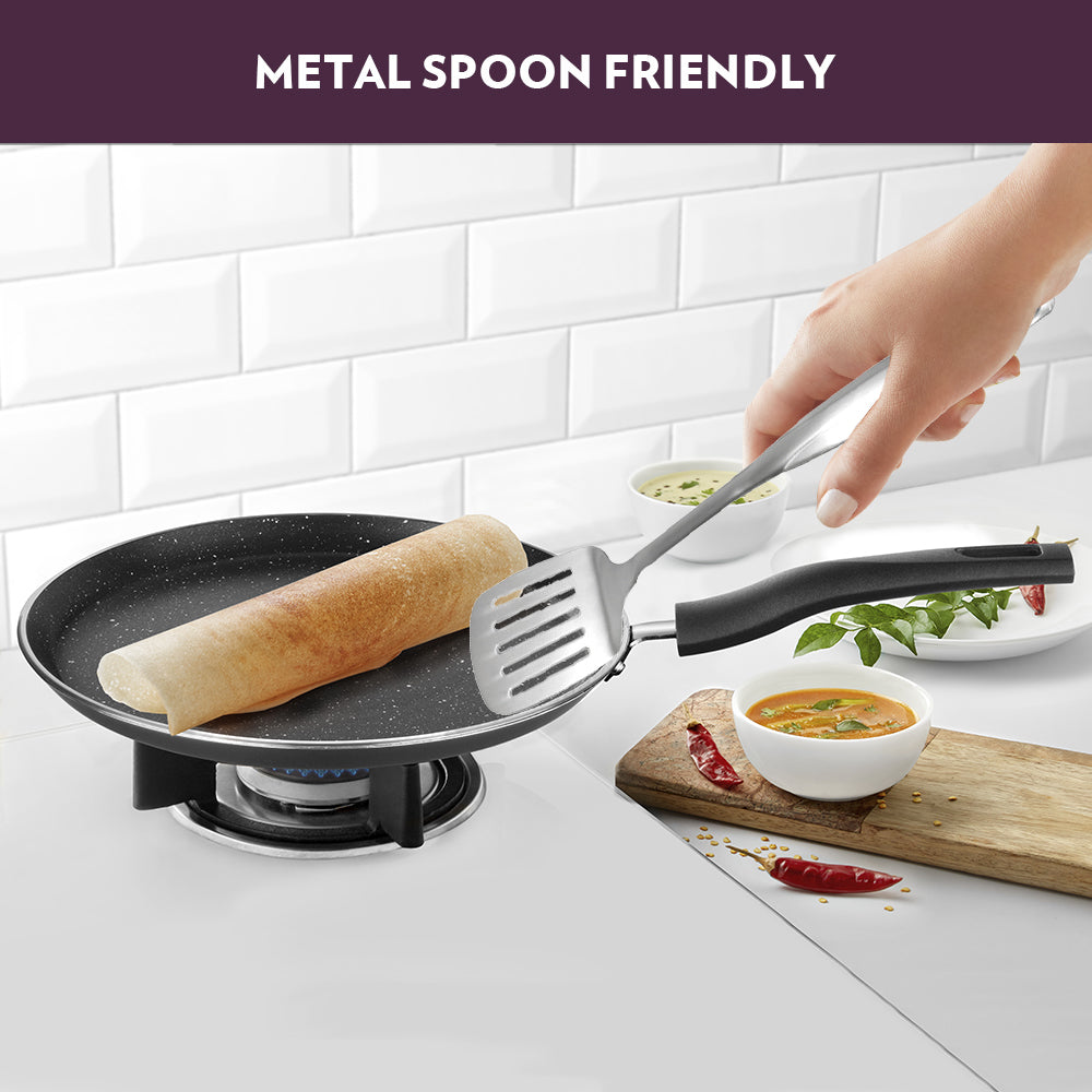 BOROSIL GRANITO NONSTICK INDUCTION BOTTOM FLAT TAWA 28 CM