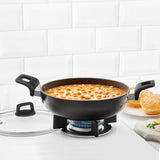 Borosil Granito Nonstick Induction Bottom Kadai W Lid