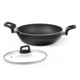 Borosil Granito Nonstick Induction Bottom Kadai W Lid