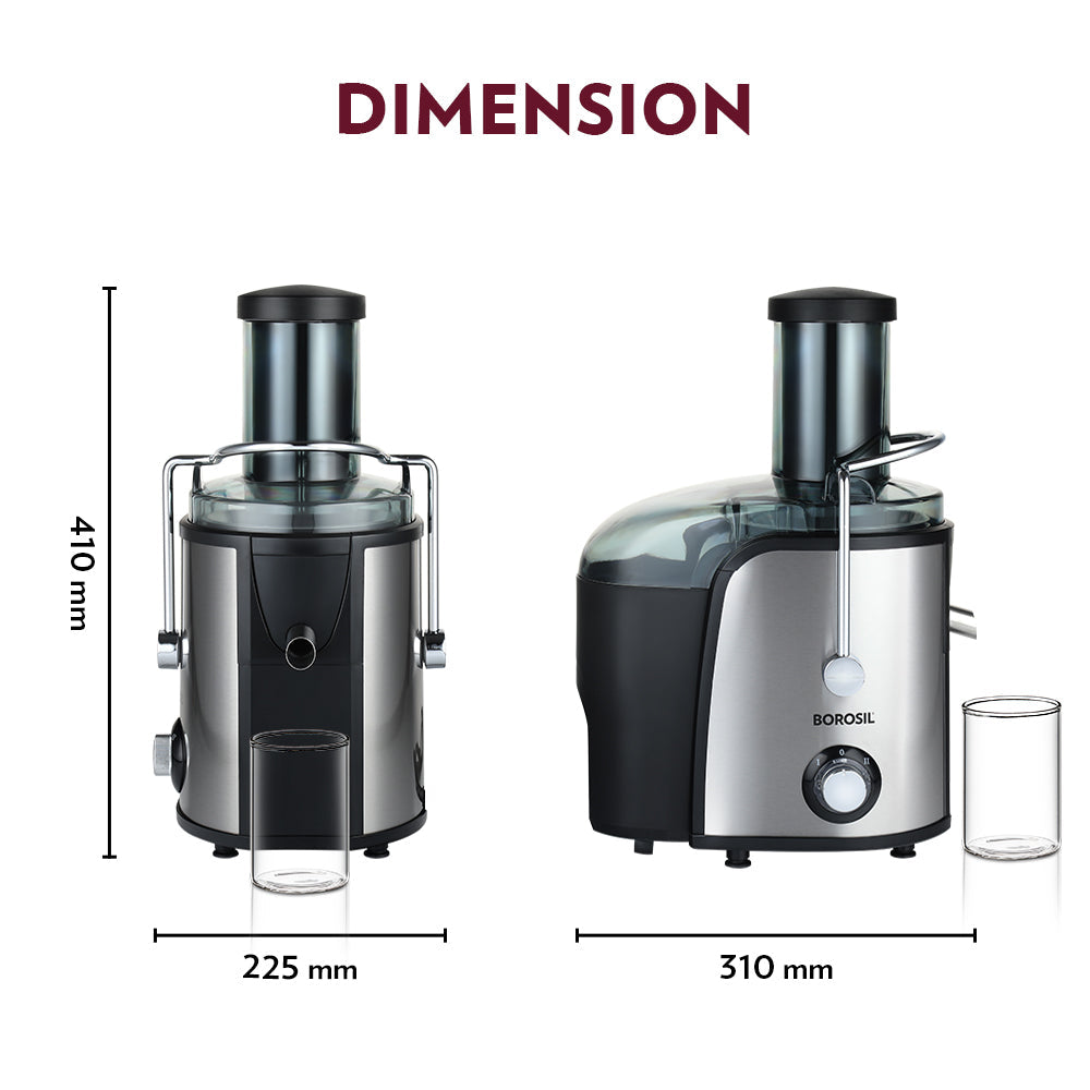 BOROSIL PRIMUS 800W SS JUICER